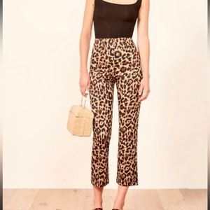 Reformation Marlon Pant Leopard